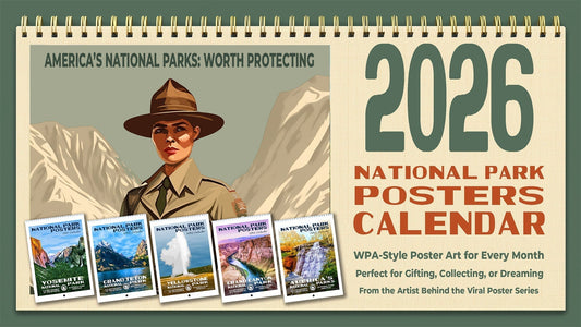 Just Launched: The 2026 National Park Posters Calendar on Kickstarter!