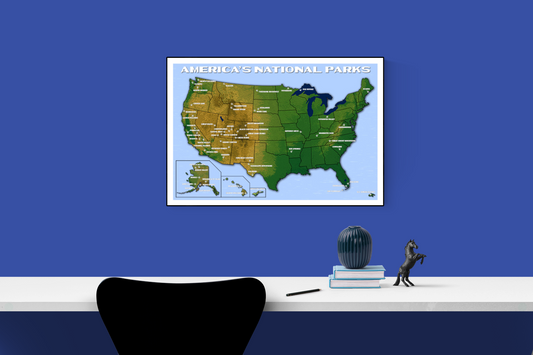 America's National Park Map