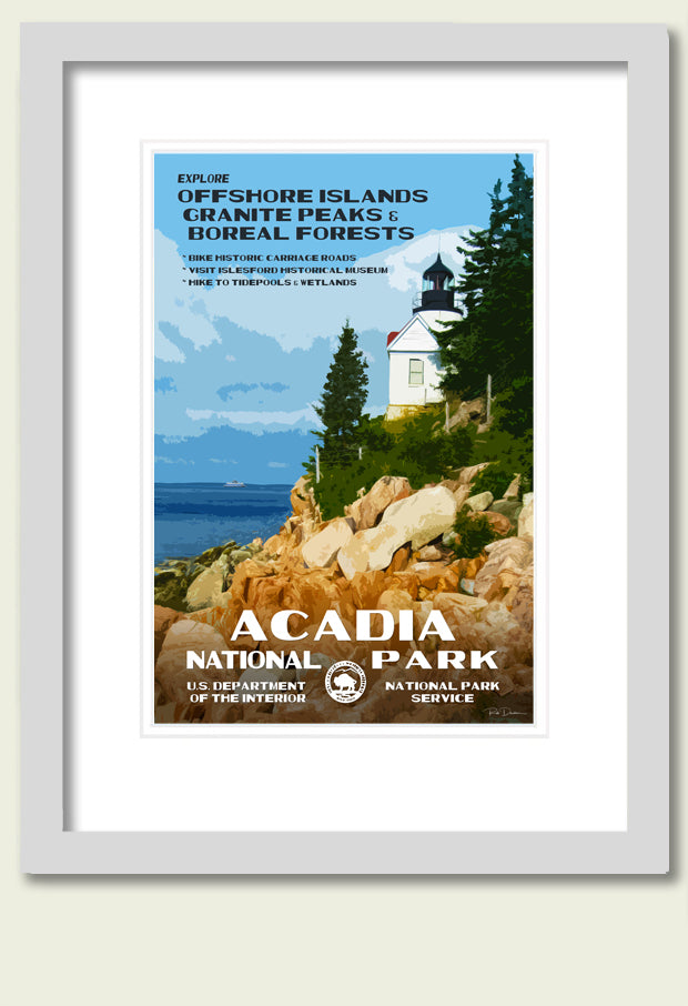 Acadia National Park Framed Art Print