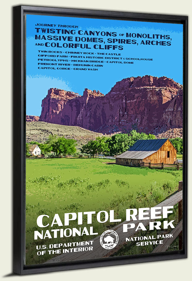 Capitol Reef National Park Canvas Print