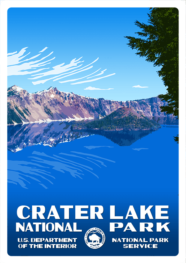 Crater Lake National Park Sticker