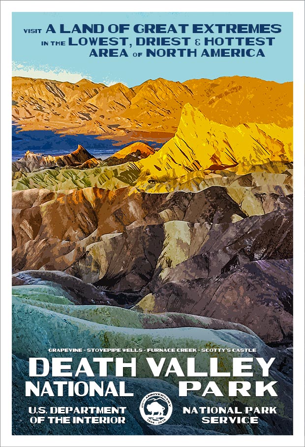 Death Valley National Park Poster | Death Valley WPA Art Print – National  Park Posters | Poster