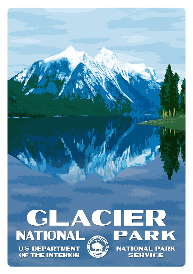 Glacier National Park Sticker