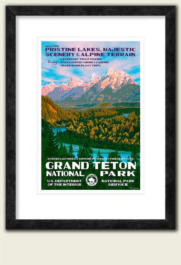 Grand Teton National Park Poster - Snake River Overlook