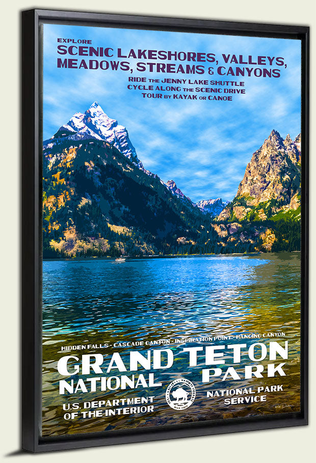 Grand Teton National Park Jenny Lake Canvas Print