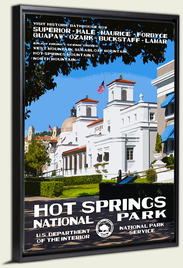 Hot Springs National Park Canvas Print