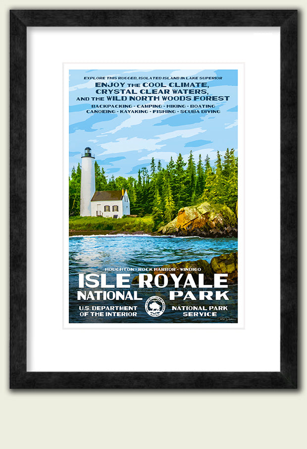 Isle Royale National Park Poster