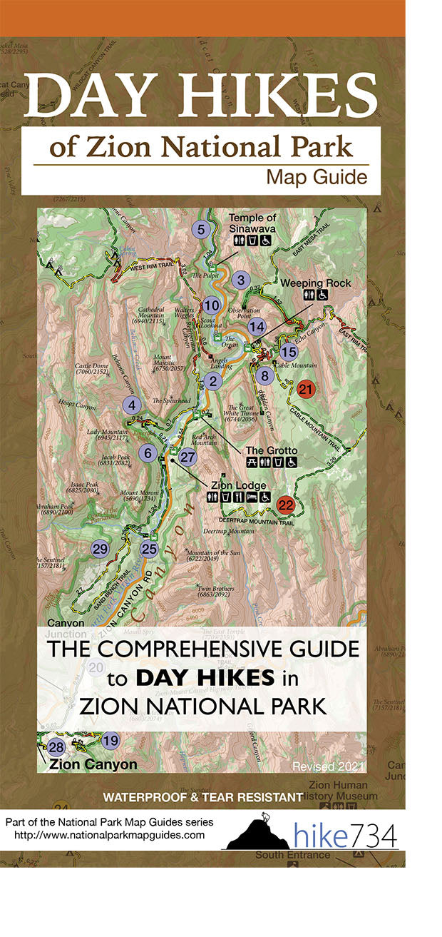 Zion National Park Poster and Map Bundle