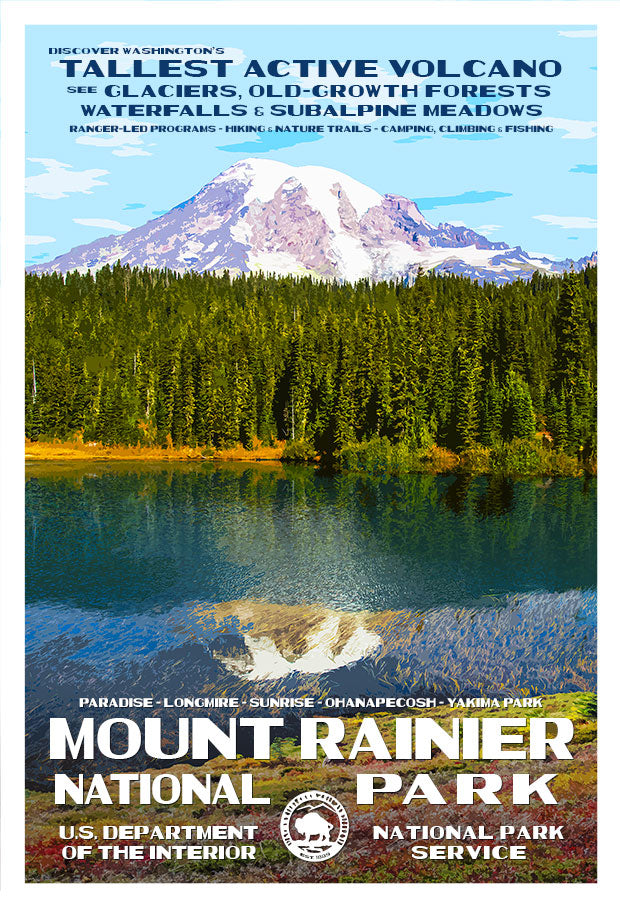 Mount Rainier National Park Poster