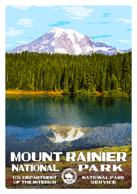 Mount Rainier National Park Sticker