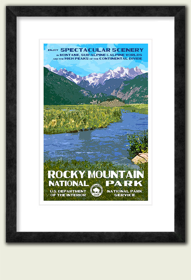 Rocky Mountain National Park Poster - Moraine Park