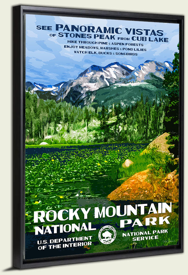 Rocky Mountain National Park (Cub Lake) Canvas Print