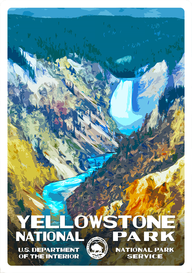 Yellowstone National Park Sticker