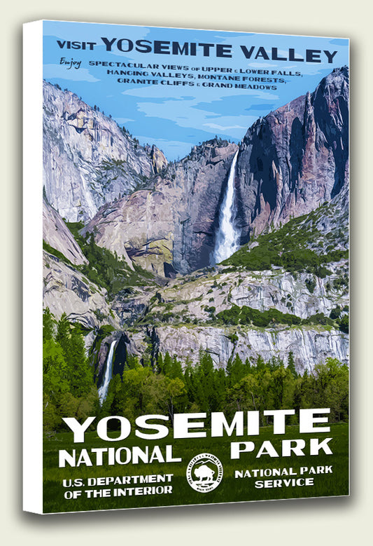 Yosemite National Park - Yosemite Falls - Canvas Print