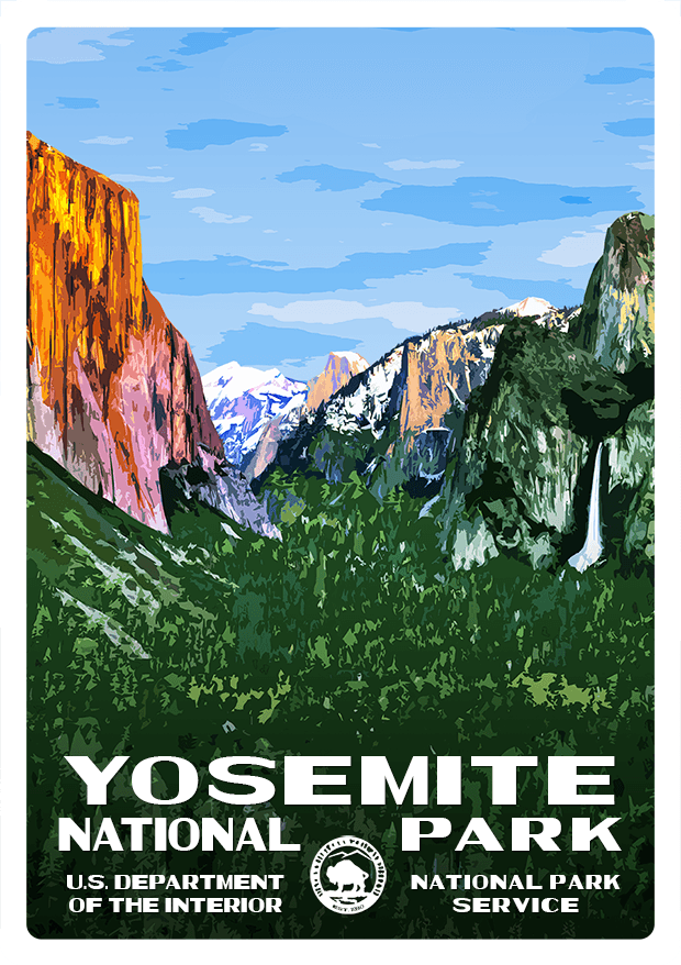 Yosemite National Park Sticker