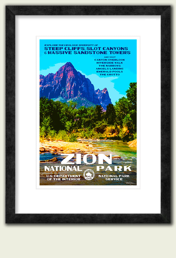 Zion National Park Poster - The Watchman