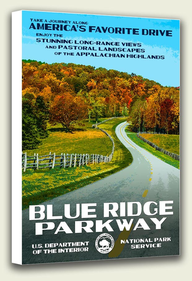 Blue Ridge Parkway Canvas Print