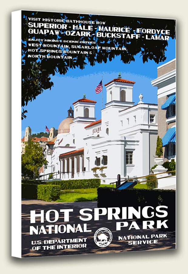 Hot Springs National Park Canvas Print