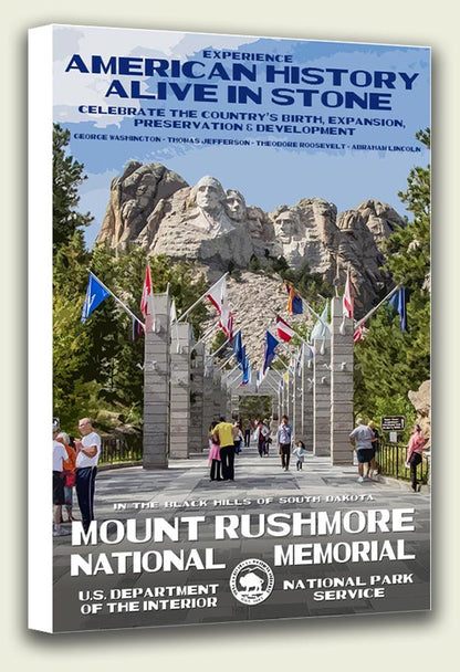 Mount Rushmore National Memorial Canvas Print