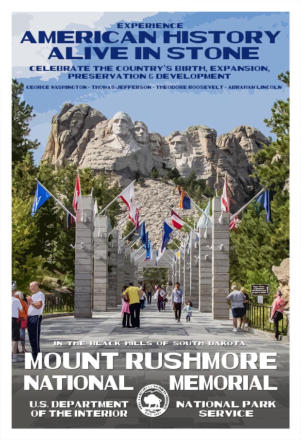 Mount Rushmore Poster | National Monument Posters – National Park Posters