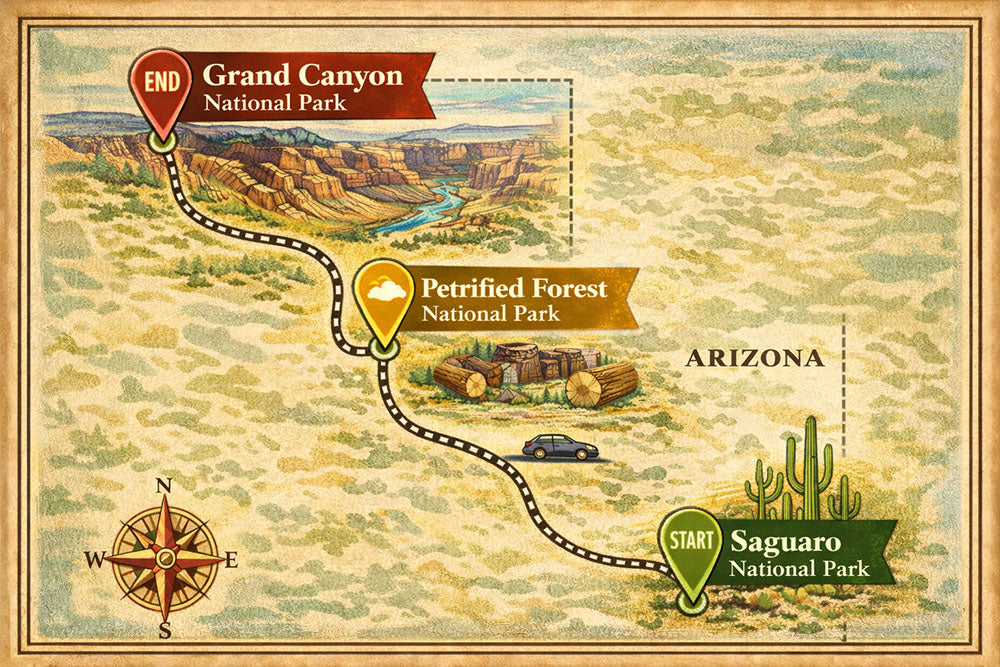 Explore the Natural Wonders of Arizona: A National Parks Road Trip of a Lifetime!