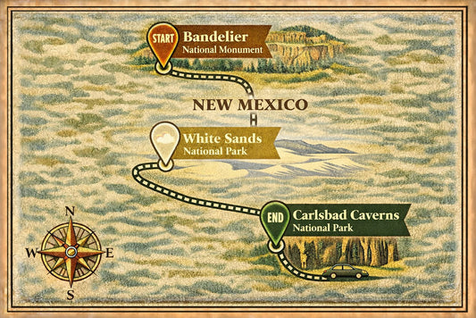 The Ultimate New Mexico National Parks Road Trip: Ancient Cliff Dwellings, White Dunes & a Cave the Size of a City