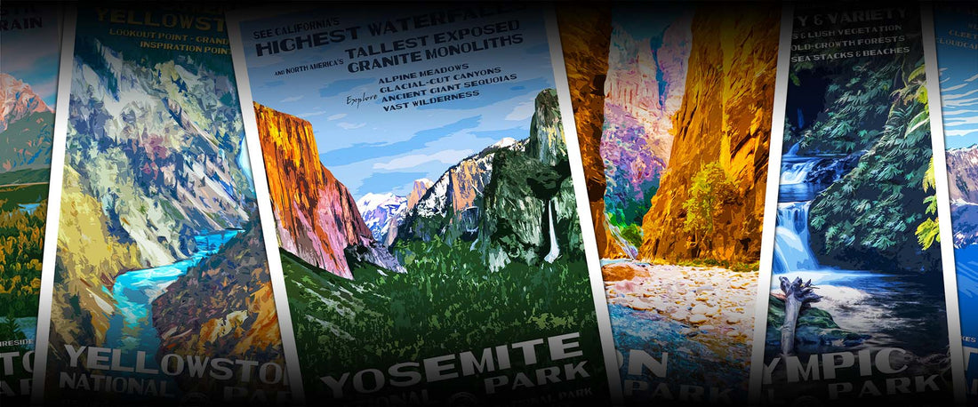 Introduction to WPA-style National Park Posters of the 21st Century