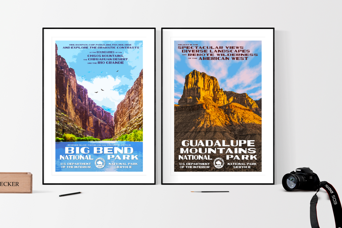 Big Bend National Park & Guadalupe Mountains National Park Posters