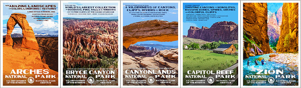 You Won't Believe How These Amazing WPA-Style Posters Have Captured Utah's National Parks!