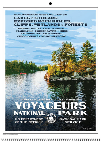 National Park Posters Calendar
