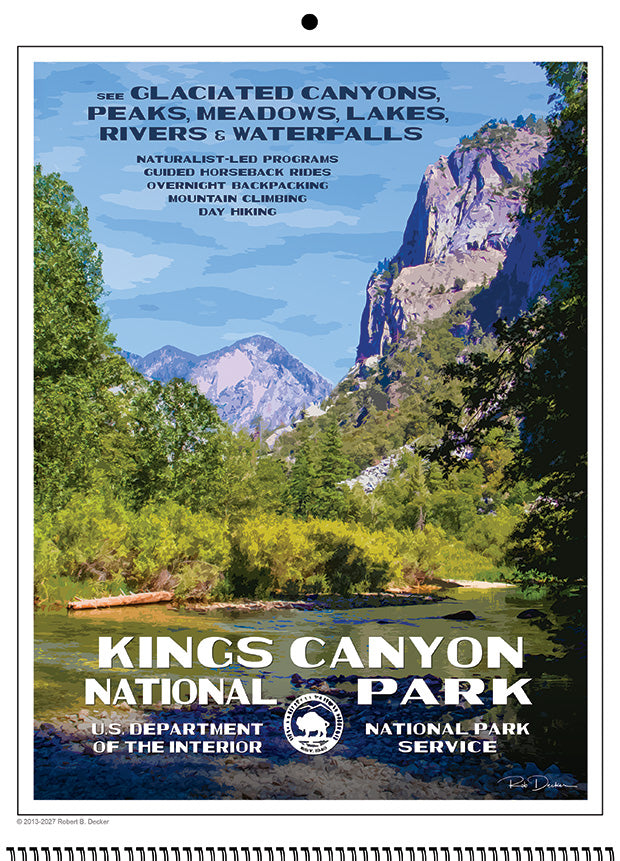 National Park Posters Calendar