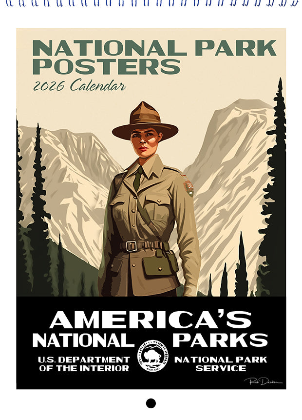 National Park Posters 2026 Calendar