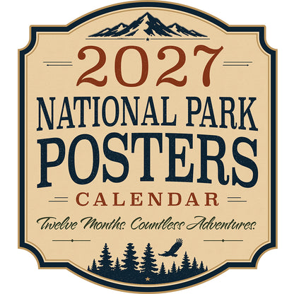 National Park Posters Calendar