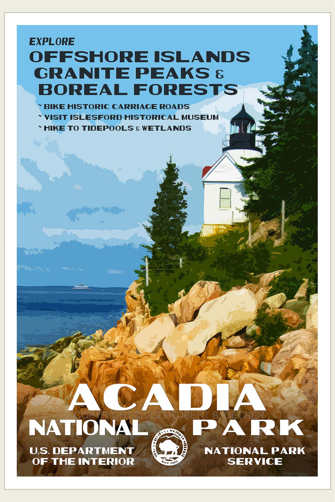 Acadia National Park Poster