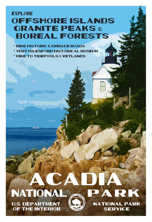 Acadia National Park Poster