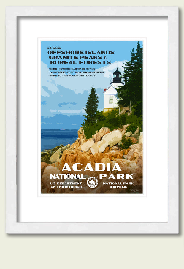 Acadia National Park Framed Art Print