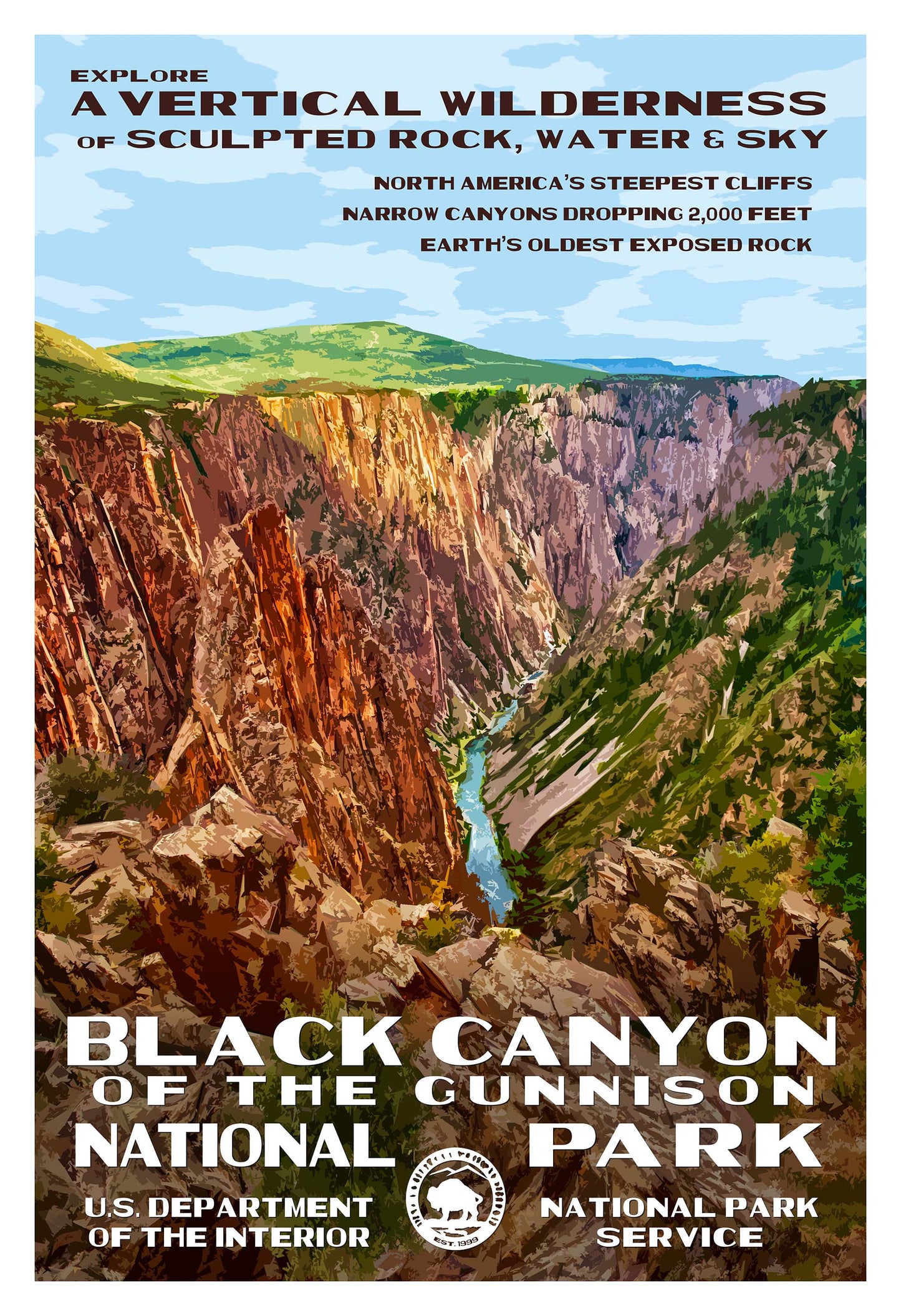 Black Canyon of the Gunnison National Park Poster
