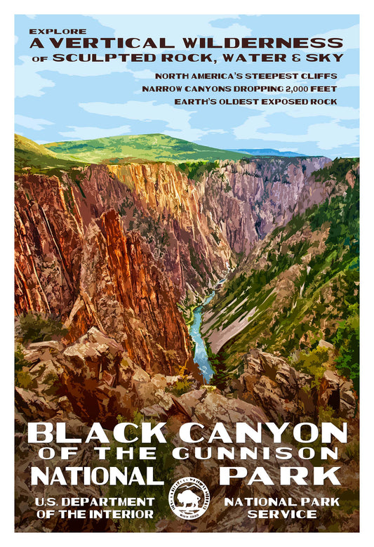 Black Canyon of the Gunnison National Park Poster