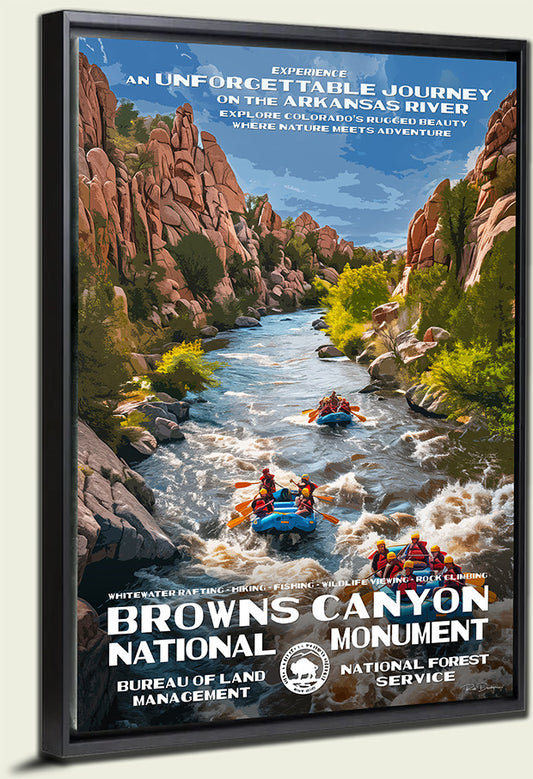 Browns Canyon National Monument Canvas Print