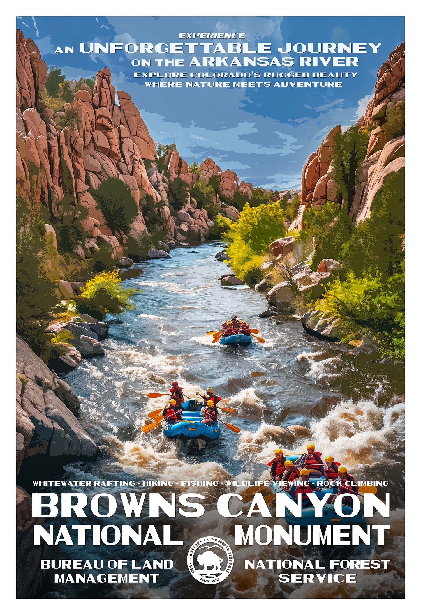 Browns Canyon National Monument Poster