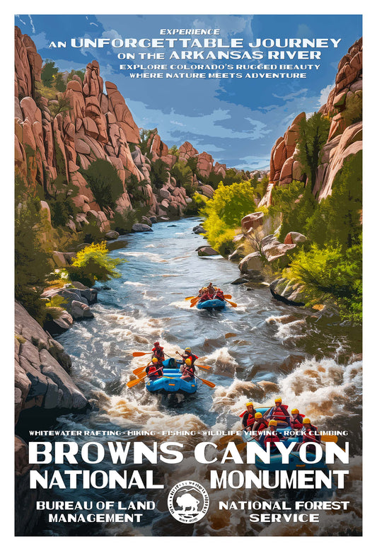 Browns Canyon National Monument Poster