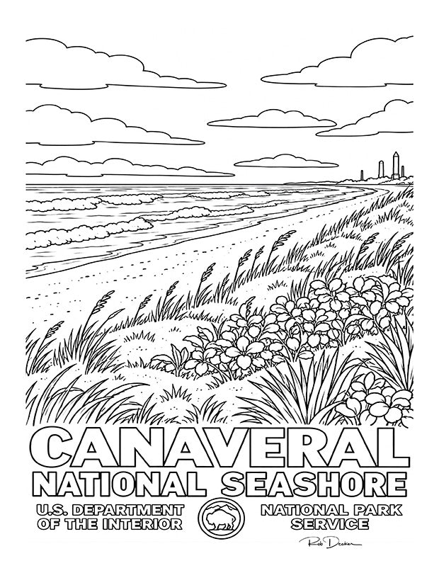 2027 National Park Posters Coloring Book