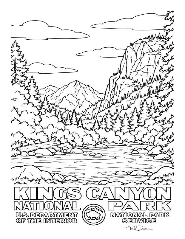 2027 National Park Posters Coloring Book