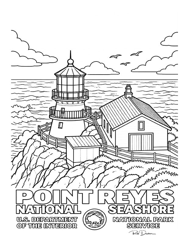 2027 National Park Posters Coloring Book
