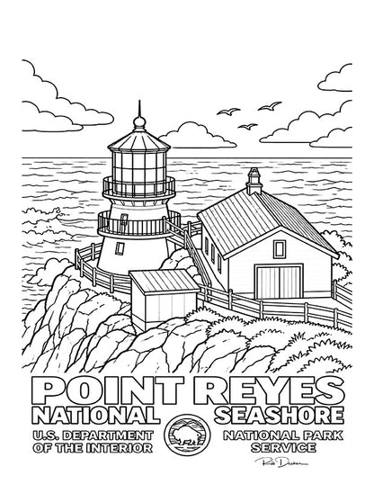 2027 National Park Posters Coloring Book