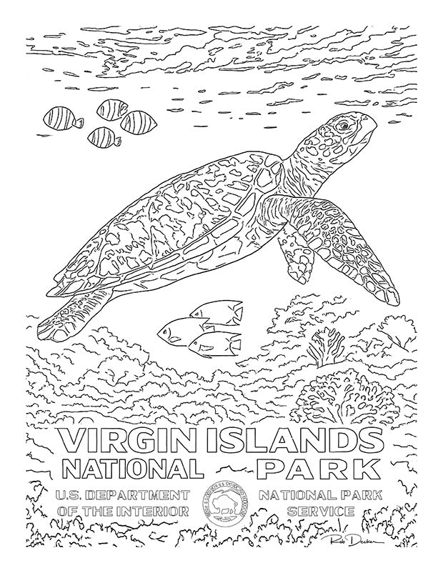 National Park Posters Coloring Book