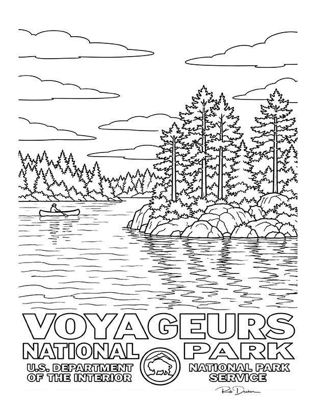 2027 National Park Posters Coloring Book