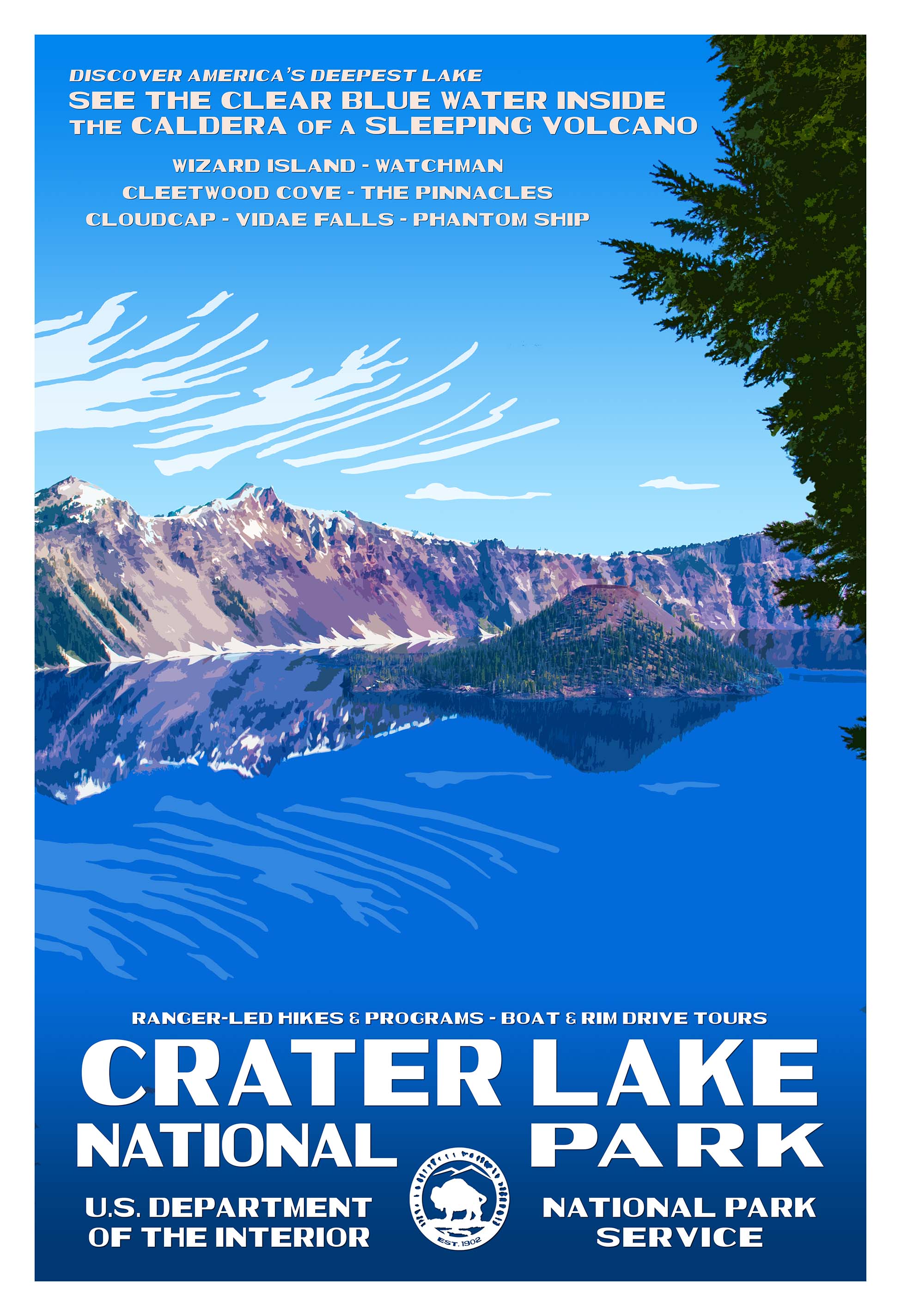 Crater Lake National Park Poster