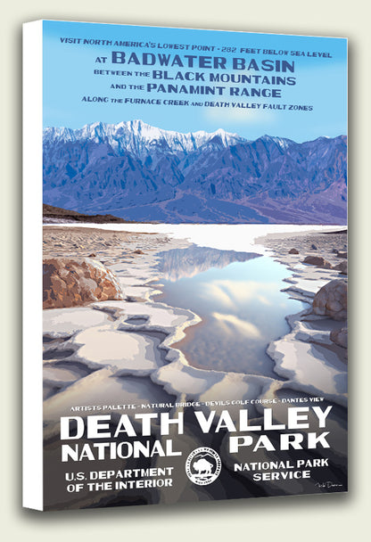Death Valley National Park, Badwater Basin, Canvas Print