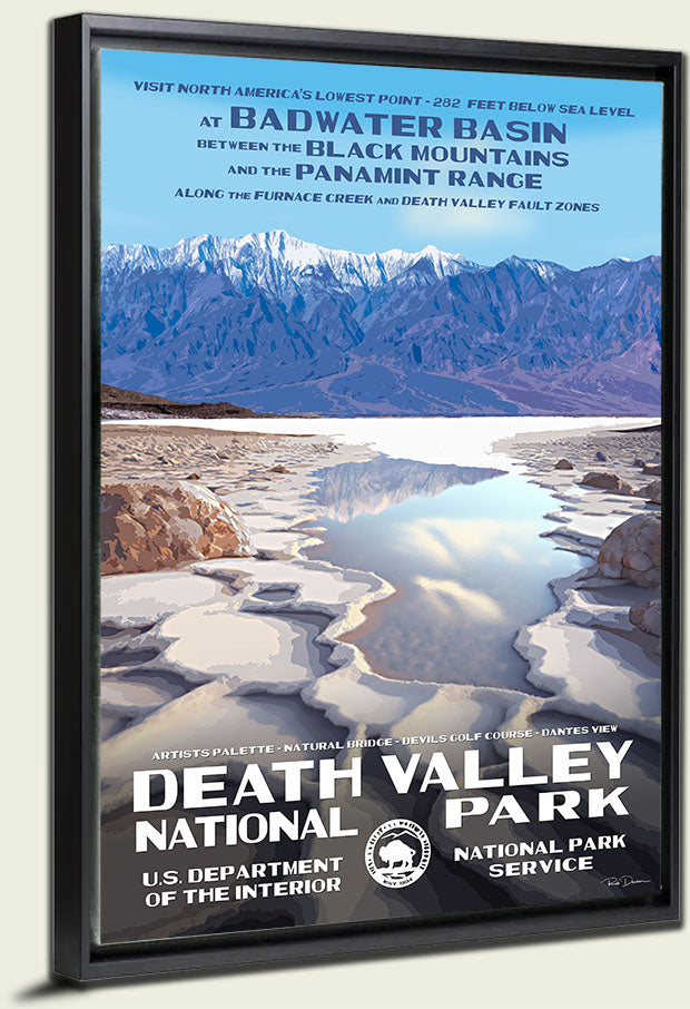 Death Valley National Park, Badwater Basin, Canvas Print